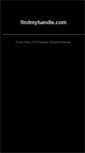 Mobile Screenshot of findmyhandle.com