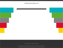 Tablet Screenshot of findmyhandle.com